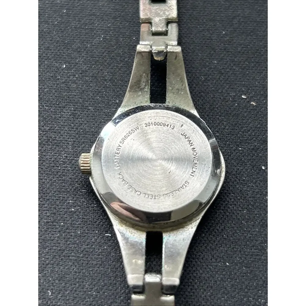 Silver Tone Pearlized Dial Women’s Quartz Watch